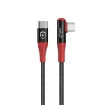MicroConnect Safe Charge Angled USB-C / Lomený nabíjecí kabel / USB-C - USB-C (MC-ANGCUSBC-SC-240W)