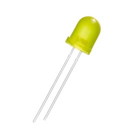 LED dioda - Žlutá, difúzní, 8mm, 2V