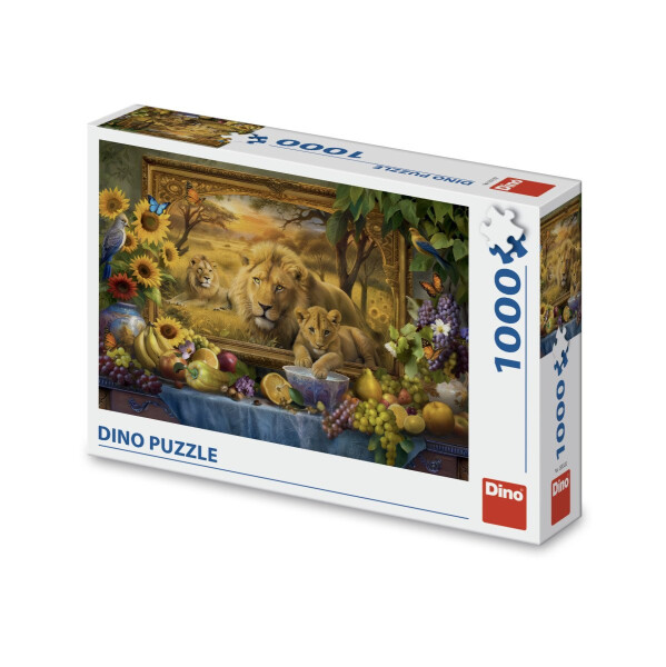 Puzzle Z obrazu: Lvi 1000 dílků - Dino