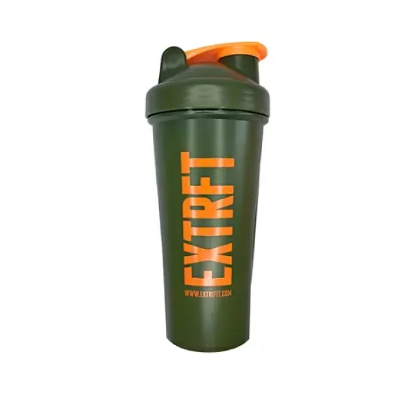 Extrifit Šejkr 600 ml zelený, oranžové logo (18589)