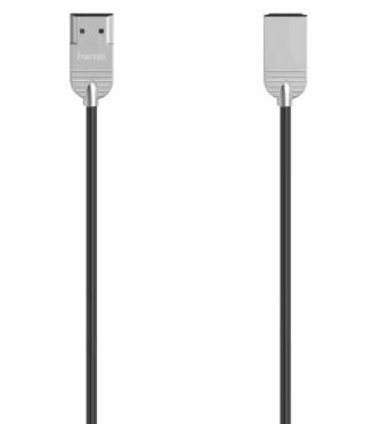 Hama 205020 HDMI kabel High Speed 4K 1 m černo-stříbrná / Ultra slim (205020-H)