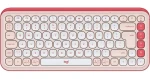 Logitech POP Icon Keys růžová / Bezdrátová klávesnice / TKL / US layout / Bluetooth / Logi Bolt (920-013073)