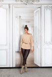 Sexy vypasovaný svetr 9295 - In Stylefashion UNI hnědá