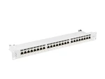 Lanberg šedý / Patch panel / 24 portů / RJ-45 / CAT7 / FTP stíněný / 1U / 19" (PPS7-1024-S)
