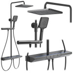 REA - Sprchový set s termostatem Pedro Titanium REA-P0896