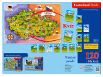 Puzzle Castorland 46x28cm, 120 dílků - Mapa České Republiky + 14x kvíz
