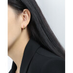 LUNICA Stříbrné náušnice TERA GOLD 0734