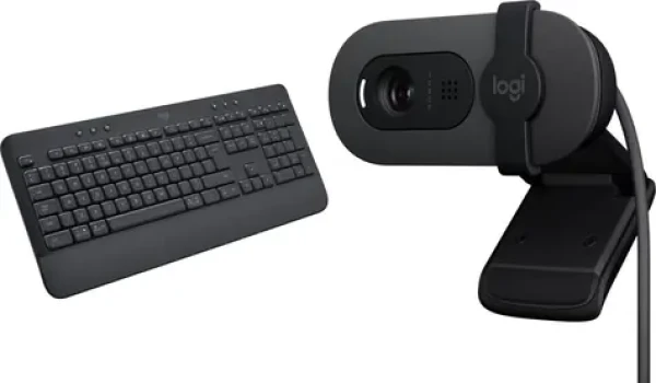 Logitech K650 Signature + Brio 100 / Klávesnice + webkamera / Bluetooth / USB