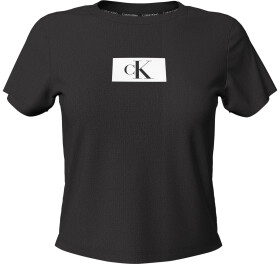 Dámské tričko Lounge T-Shirt CK96 S/S CREW NECK 000QS6945EUB1 černá Calvin Klein