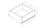 SAPHO - ESPACE vnitřní zásuvka 256x100x280 pro ESC230, ESC330, ESC530 a ESC630 ESC999