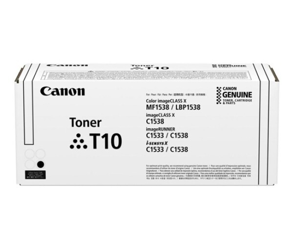 CANON TONER T10 BLACK pro i-SENSYS X C1533i, C1533iF, C1538i, C1538Fi (13 000 str.) EDF_1050752