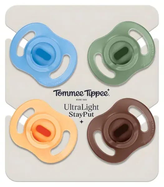 Tommee Tippee Ultra-light dudlík 18-36m Boy / Silikonový dudlík / 4 ks / Bez BPA