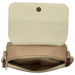 Módní dámská koženková crossbody kabelka LB Stylish, taupe