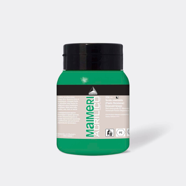 Maimeri Acrilico 500 ml zeleň smaragdová
