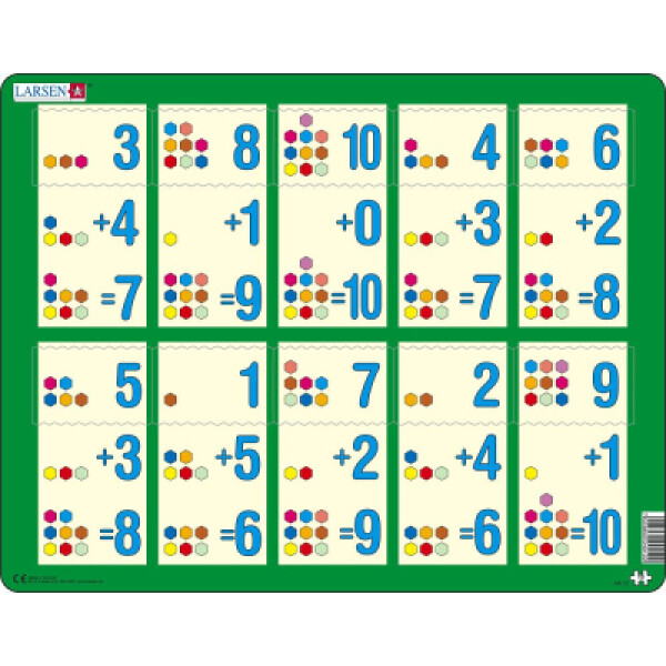 Puzzle Sčítání do 10 I.10 dílků