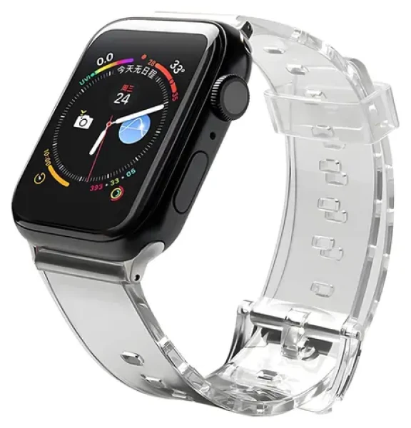 Hurtel Silicone Strap 42/44 mm černá / Řemínek pro Apple Watch / Silikonový