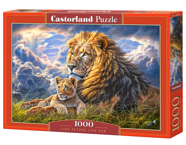 Puzzle Castorland 1000 dílků - Lev a lvíče