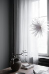 Watt & Veke Závěsná svítící hvězda Liz White 50 cm, bílá barva, papír