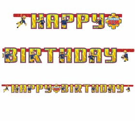 Narozeninová girlanda Požárník Sam 180 cm x 15 cm Amscan Narozeninová girlanda Požárník Sam 180 cm x 15 cm Amscan