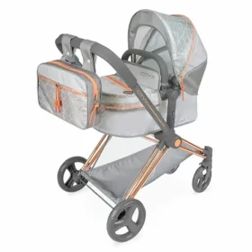 DeCuevas Skládací kočárek pro panenky 3 v 1 s batůžkem CITY X 2024 - 73 cm