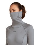 Dámské merino tričko s dlouhým rukávem ICEBREAKER Wmns 300 MerinoFine Polar LS Roll Neck, Alloy velikost: XS