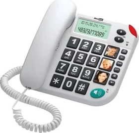Maxcom KXT 480 bílá / Stolní telefon (KXT480BBBIA)
