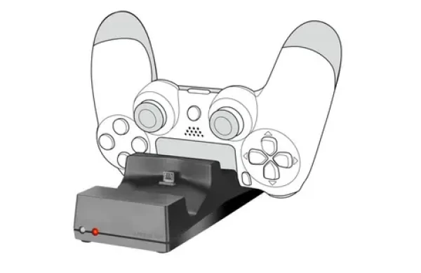 Speed Link JAZZ černá / Nabíječka / USB / pro PS4 / 2x DUALSHOCK (SL-450000-BK)