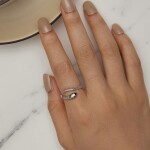 Stříbrný prsten Royal Snake, stříbro 925/1000, had, nastavitelná Stříbrná