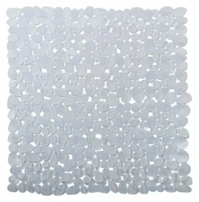 MSV protiskluzová podložka do sprchy GALETS průhledná / PVC / 53 x 53 cm