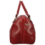 Luxusní kožená cestovní taška Doxia, červená