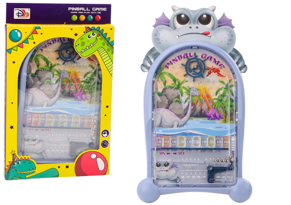 Mamido Dovednostní hra Pinball dinosauři drak s stojanem modrá