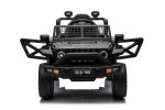 Mamido Elektrické autíčko OFFROAD černé 12V Vysoký podvozek, široké sedadlo, Odpružené nápravy, 2,4 GHz Dálkové ovládání LED světla