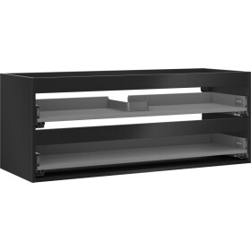 MEXEN - Box-A skříňka pro umyvadlo 120, 2 zásuvky, černá mat 91AX0-1200-470-2-71