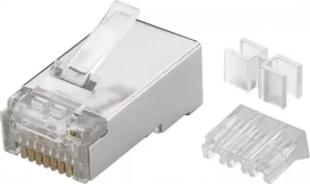 PremiumCord Konektor RJ 45 stíněný, CAT6A, AWG 24-26 8592220018658