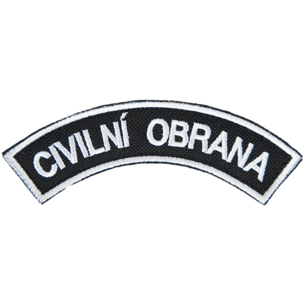 Nášivka: CIVILNÍ OBRANA [ssz] černá