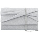 Módní dámské psaníčko Michelle Moon Chima, stříbrné