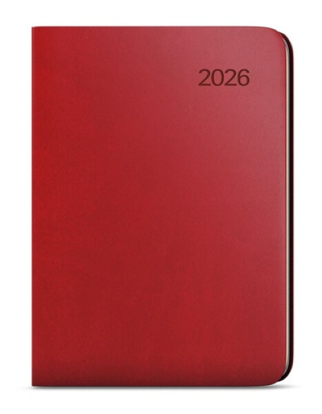 Týdenní diář 2026 Zoro Vivella A5 bordó