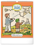 Kalendář 2026 nástěnný: Josef Lada - Říkadla, 30 x 34 cm