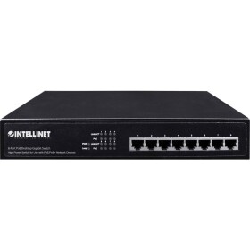 Intellinet 560641 560641 síťový switch 8 portů 1 GBit/s funkce PoE