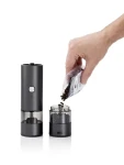 AdHoc i.Mill Duo tmavě šedá / Mlýnek na sůl a pepř / USB-C / keramický mechanismus / výška 23,5 cm (EP143)
