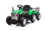 Mamido Dětský elektrický traktor s vlečkou Farm 24V 2x45W EVA kola zelený