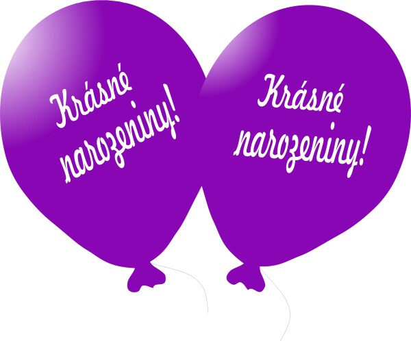 Balónek fialový Krásné narozeniny! Balonky.cz Balónek fialový Krásné narozeniny! Balonky.cz