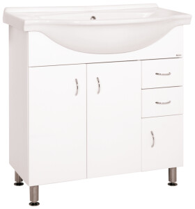 Koupelnová skříňka s umyvadlem Keramia Pro 80x50 cm bílá PRO80DV PRO80DV