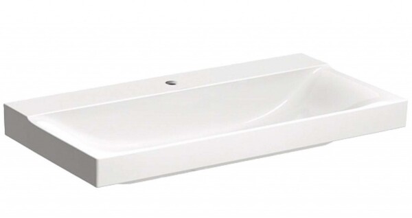 GEBERIT - Xeno 2 Umyvadlo 90x48 cm, otvor pro baterii, bez přepadu, s KeraTect, bílá 500.531.01.1