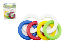 Chrastítko kousací kroužky plast 6x10cm v sáčku 0m+ - Hasbro My Little Pony