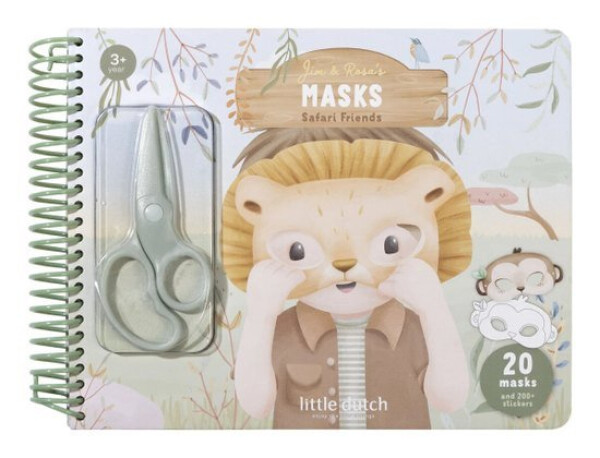 Kniha s vystřihovacími maskami - Safari Friends
