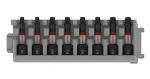 BOSCH 8dílná sada prodloužených bitů PRO Impact SQ / R1×2, R2×4, R3×2 / délka 55 mm / šestihran 1/4" (2608521U58)