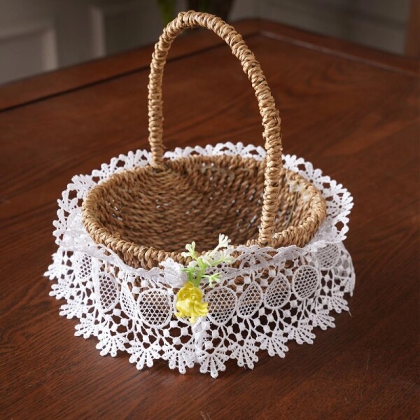 DumDekorace Ozdobná krajka do velikonočního košíku Průměr: 30 cm