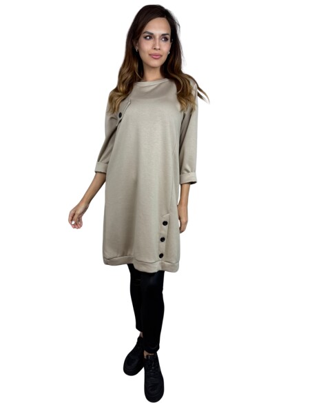 HOSH Mikinové šaty Elenya Velikost: UNI, Barva: Béžová