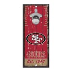 Cedule San Francisco 49ers NFL s otvírákem